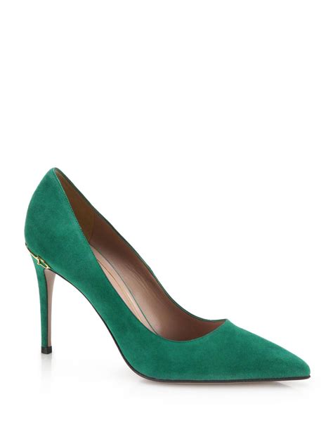 gucci adina suede pumps|Gucci Adina Suede Horsebit Pumps In An .